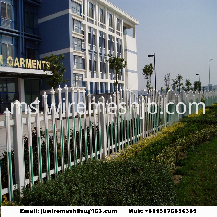 Plastic Garden Fence /PVC Steel Picket Fence